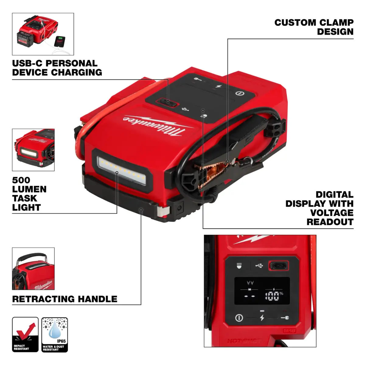 milwaukee hot shot m18 jump start